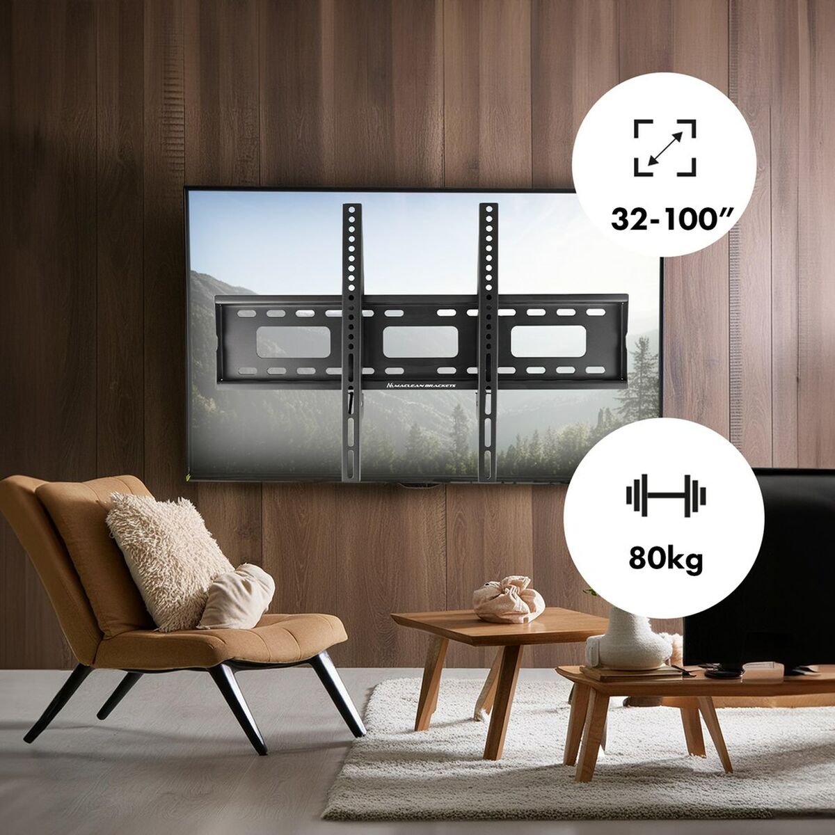 TV Statīvs MacLean MC-419 32" 100" 80 kg